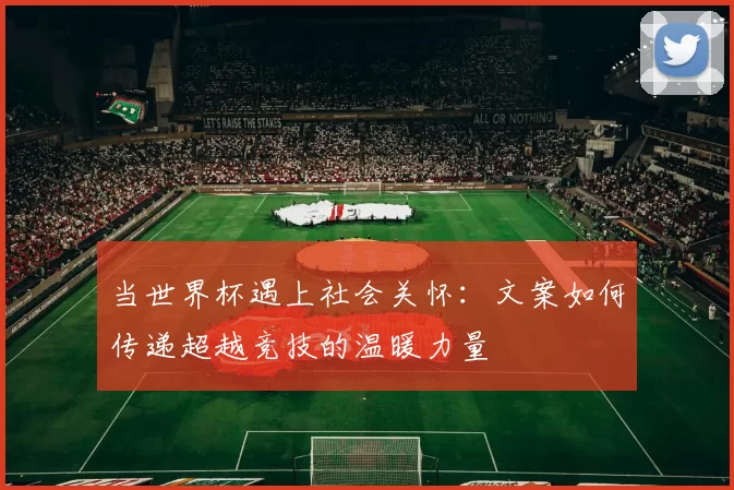 当世界杯遇上社会关怀：文案如何传递超越竞技的温暖力量