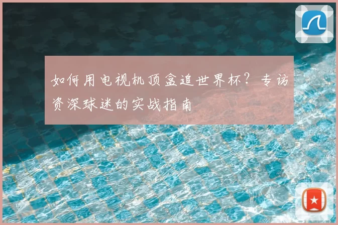 如何用电视机顶盒追世界杯？专访资深球迷的实战指南